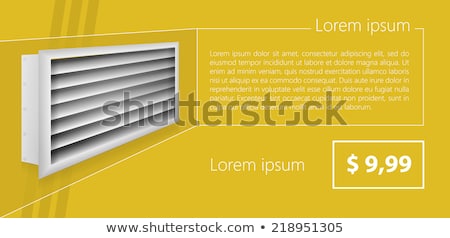 Foto stock: Vector Ad Layout For Ventilation Shutters