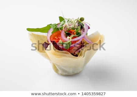 Foto stock: Canape Buffet Food With Caviar