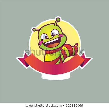 Stockfoto: Earthworm Isolated Worm On White Background Vector Illustratio