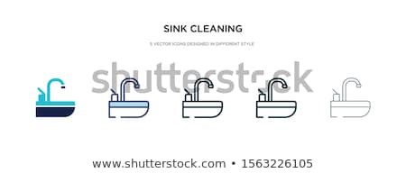 Stock photo: Vector Set Of Sink