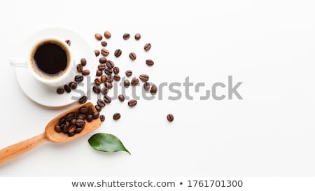 Foto stock: Coffee Cup And Beans