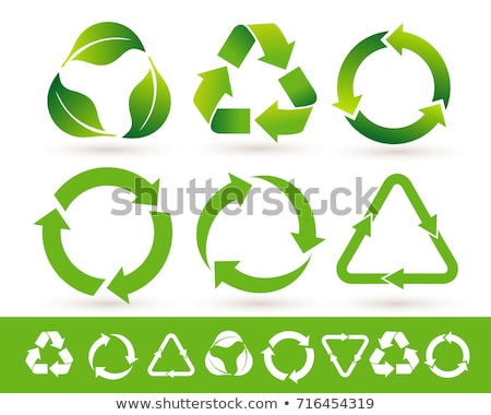 Stock foto: Green Recycle Labels