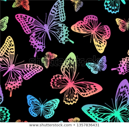 Foto d'archivio: Butterflies Seamless Background