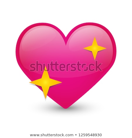 Foto d'archivio: Abstract Glossy Heart With Sparkle