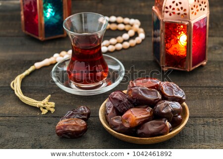 Stok fotoğraf: Tea And Dates