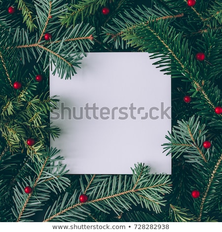 Stock fotó: Abstract Green Christmas Background Merry Christmas Card