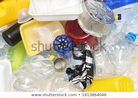 Zdjęcia stock: Plastic Garbage Dumspter Containers From Above