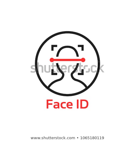 Foto stock: Face Id Scan Icon - Facial Scanner For Smart Phone Or Laptop Fa