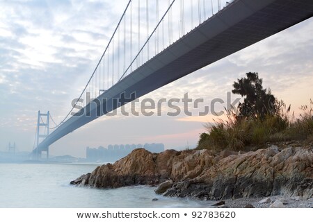 Stok fotoğraf: Bridge At Sunset Moment