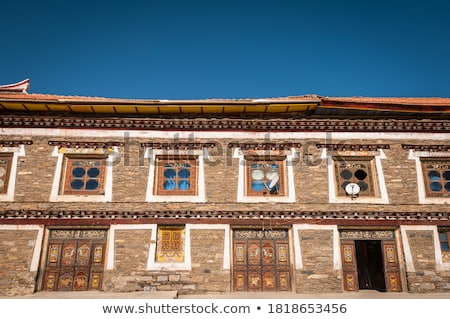 Stock photo: Typical Tibetan Window