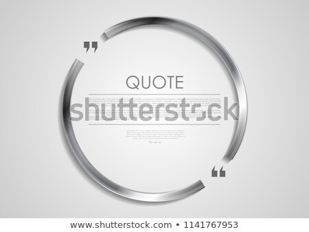 Metal Background With Speech Bubble Foto stock © saicle