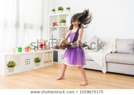 Stock photo: Guitar Babe