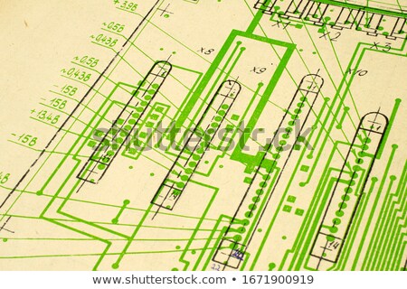 Stock photo: Retro Tv Plan Makro