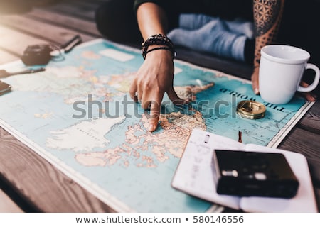 Stok fotoğraf: Traveling Map