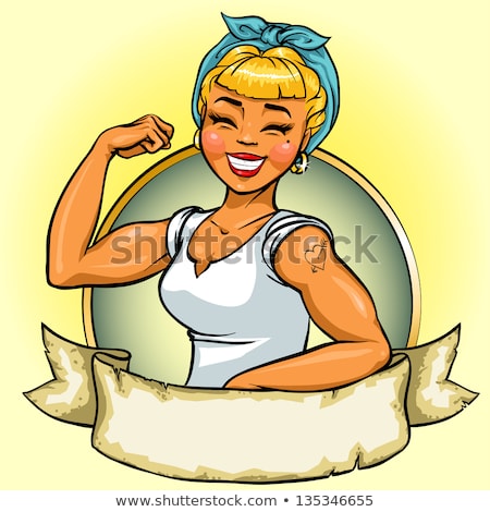 Foto stock: Pin Up Cartoon