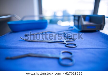 Foto stock: Surgical Instrument Kept On A Table