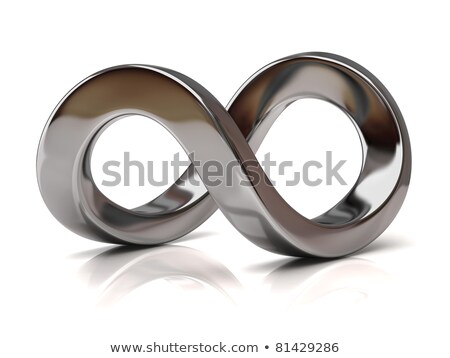 Foto stock: Infinite Metal Sign 3d