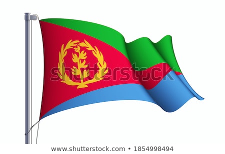 Zdjęcia stock: Eritrea Flag Vector Illustration On A White Background