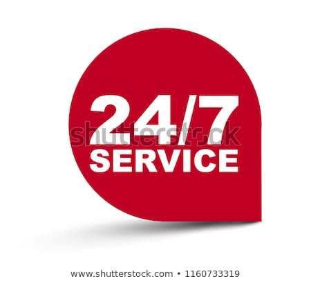 Сток-фото: 24 7 Service Concept Vector Illustration