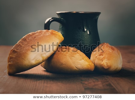 Pierogi Home Cake With Jam Against Foto d'archivio © Fanfo