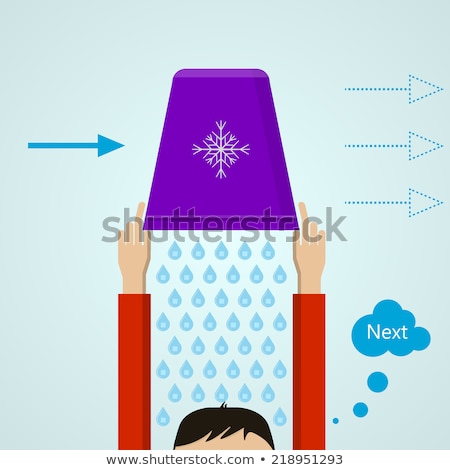 Foto stock: Colorful Vector Background For Ice Bucket Challenge