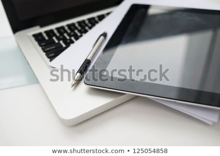 Stock fotó: Tablet Computer Lying On The Table At Workplace