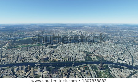 Stok fotoğraf: View On City From Airplane