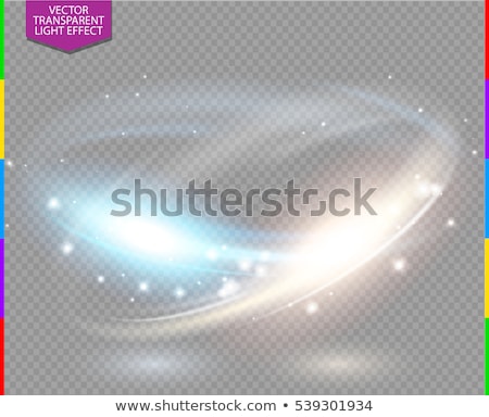 Stok fotoğraf: Circular Transparent Light Effect With Sparkles