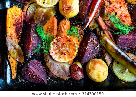 Foto stock: Roasted Root Vegetables