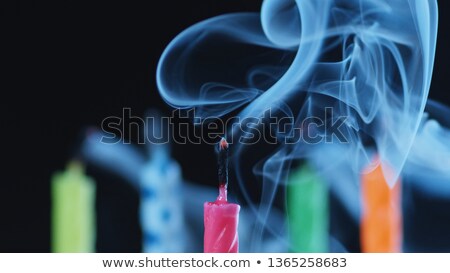 Stock photo: Blown Out Candle With Smoke