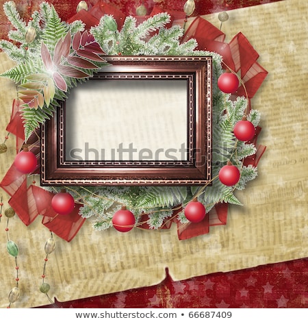 [[stock_photo]]: Abstract Star Background With Wooden Frame And Bunch Of Twigs Ch