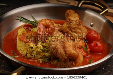 Stockfoto: Japanese Risotto With Seafood