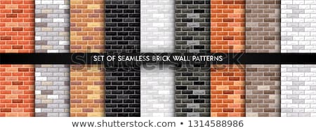 Stock photo: Seamless Texture Of Yellow Brick Wall