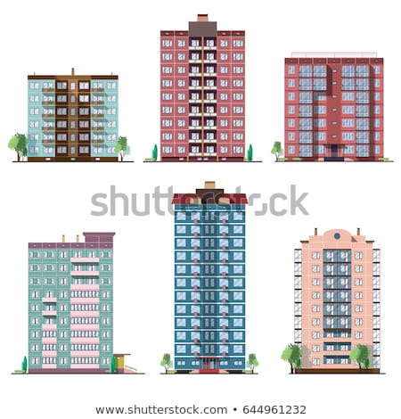 Stock fotó: Tower Of Six Colorful Building Blocks