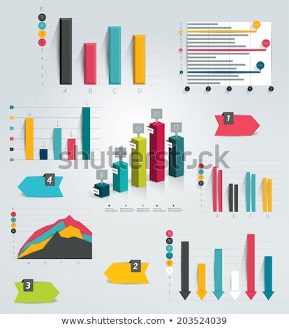 [[stock_photo]]: Llustration · 3d · de · graphique · de · colonne · de · plus · en · plus