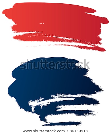 Stockfoto: Paint Brush Red Vector Icon Button