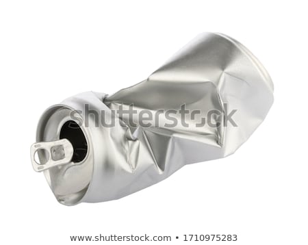Stock fotó: Aluminum Cans Isolated On White