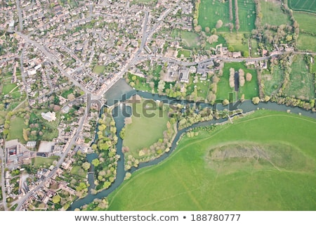 Stock fotó: View Of Fields From A Height England