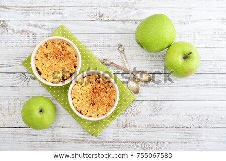 Stock photo: Small Apple Crumble Cakes