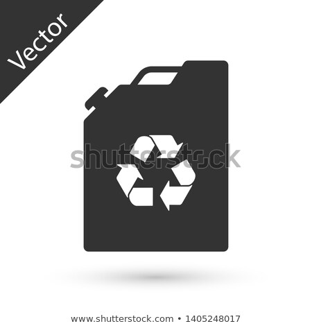 Stok fotoğraf: Green Recycling Barrel