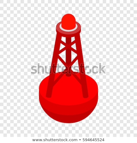 Stock fotó: Navigational Buoy Isometric 3d Element