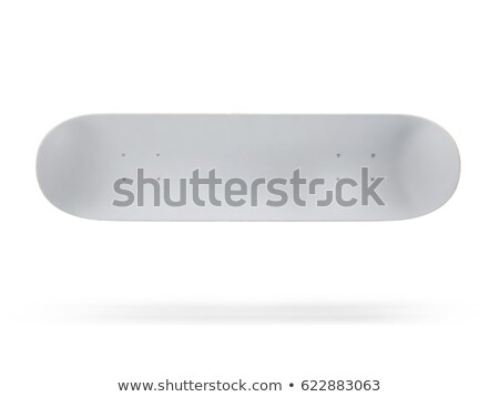 Stock fotó: Blank White Skateboard Deck 3d Rendering