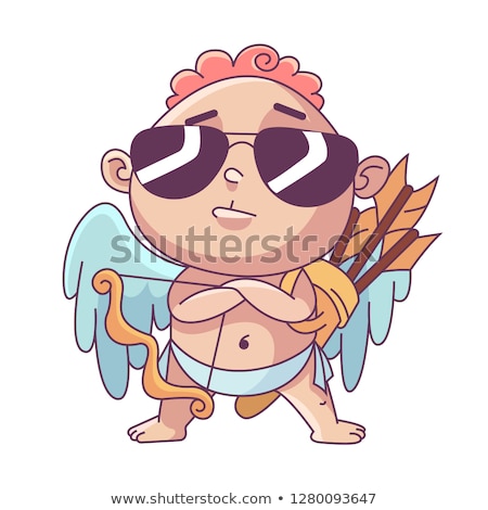 Stock photo: Cartoon Smiling Cupid