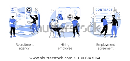 Stock photo: Hr Recruiter Vector Concept Metaphors