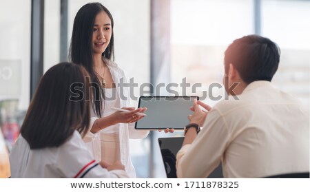 Stock fotó: Businesswomen Discussing Plans