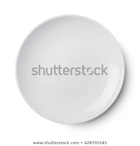 Foto stock: Empty Plate Isolated