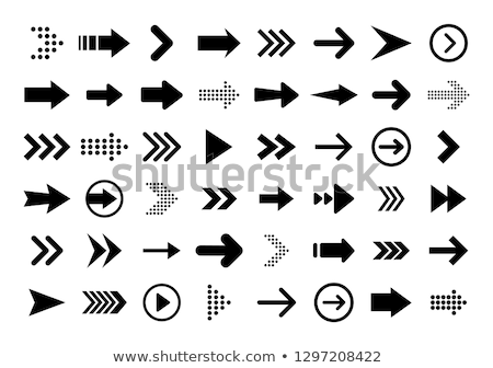 Foto stock: Vector Icon Arrow