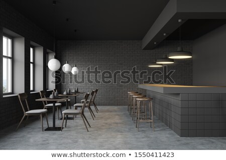 Stock fotó: 3d Modern Restaurant