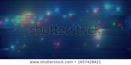 Stock fotó: Techno Gradient Geometric Light Effect In Blue Black