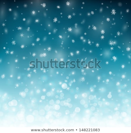Foto d'archivio: Blue Xmas Background With Snowflakes Eps 10
